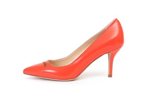 PELLICO ANDREA80 JAZZ 10582 ANELLI ガラスレザー パンプス 8cm SCARLET