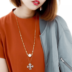 raffia 【JC2223】JewCas /スピラルネックレス