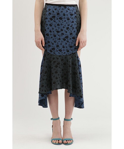 JILLSTUART ケイティ花柄イレギュラーヘムスカート