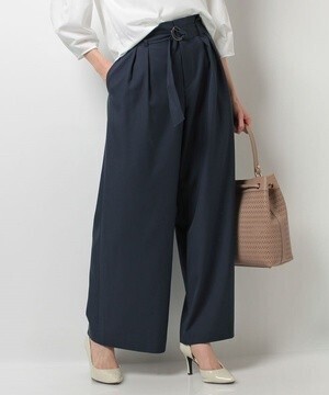 ANAYI モダールストレッチワイドパンツ
