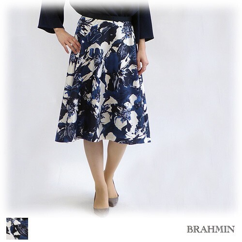 Brahmin 花柄フレアスカート
