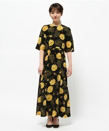 MAISON DE REEFUR 【Ganni】Lee フラワープリント シルク ドレス
