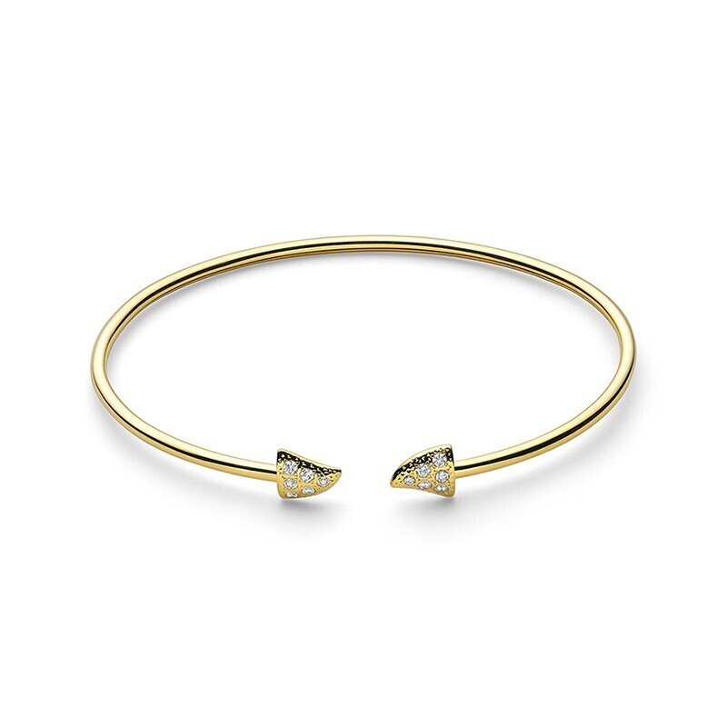 TASAKI Garden of Curiosity thorns diamond pave Yellow Gold Bracelet