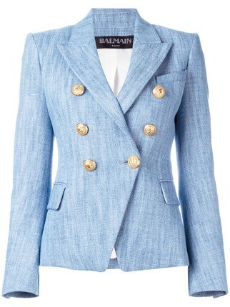 BALMAIN ツイードダブルジャケット