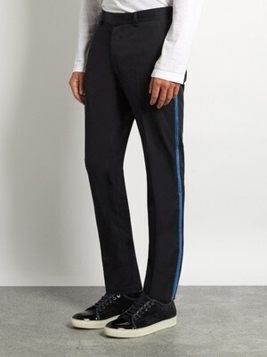 LANVIN サイドライン スリムパンツ