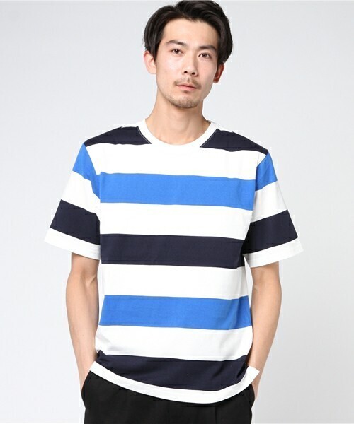 FREDY&GLOSTER USワイドボーダーTシャツ