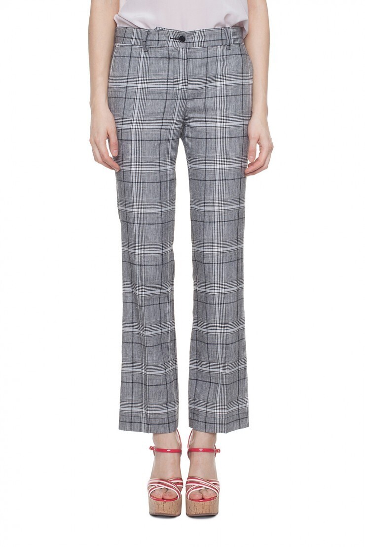 L'AUTRE CHOSE PRINCE OF WALES CHECK TROUSERS
