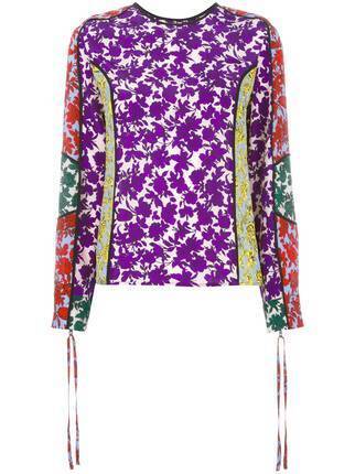 MSGM フローラル柄 ブラウス