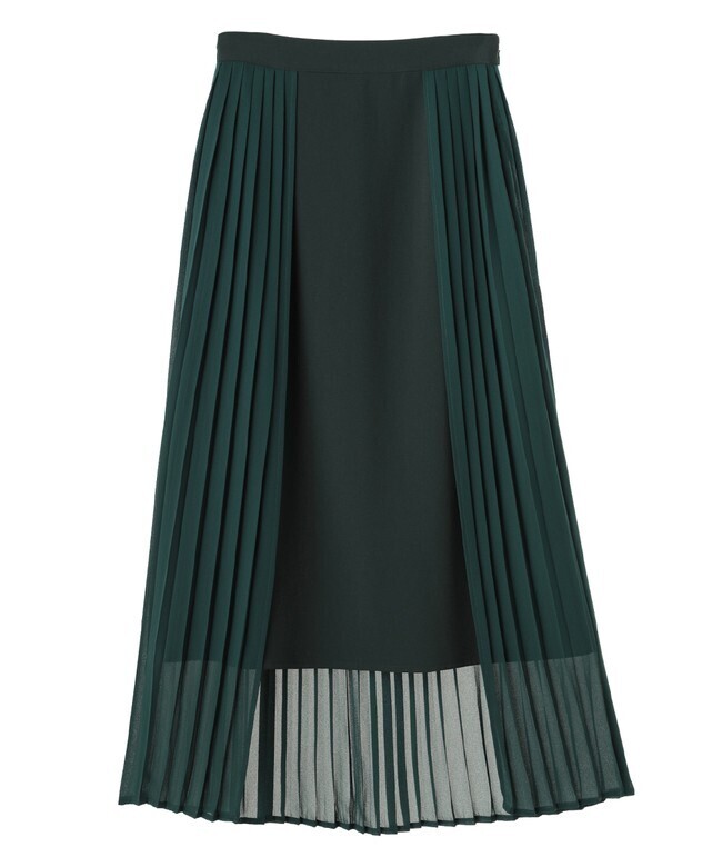 CLANE PLEATS LAYER SKIRT