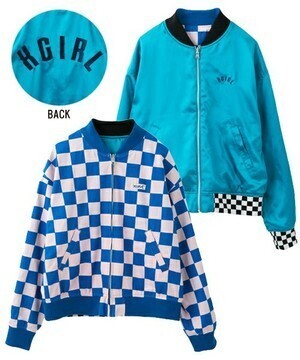 X-girl REVERSIBLE CHECKERED BLOUSON