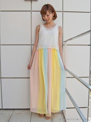 Honey Salon グラデーションマキシワンピ｜ファッションウォーカー