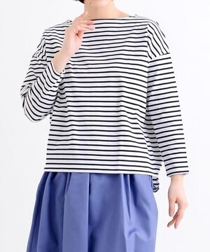 le.coeur blanc バスクボーダープルオーバー