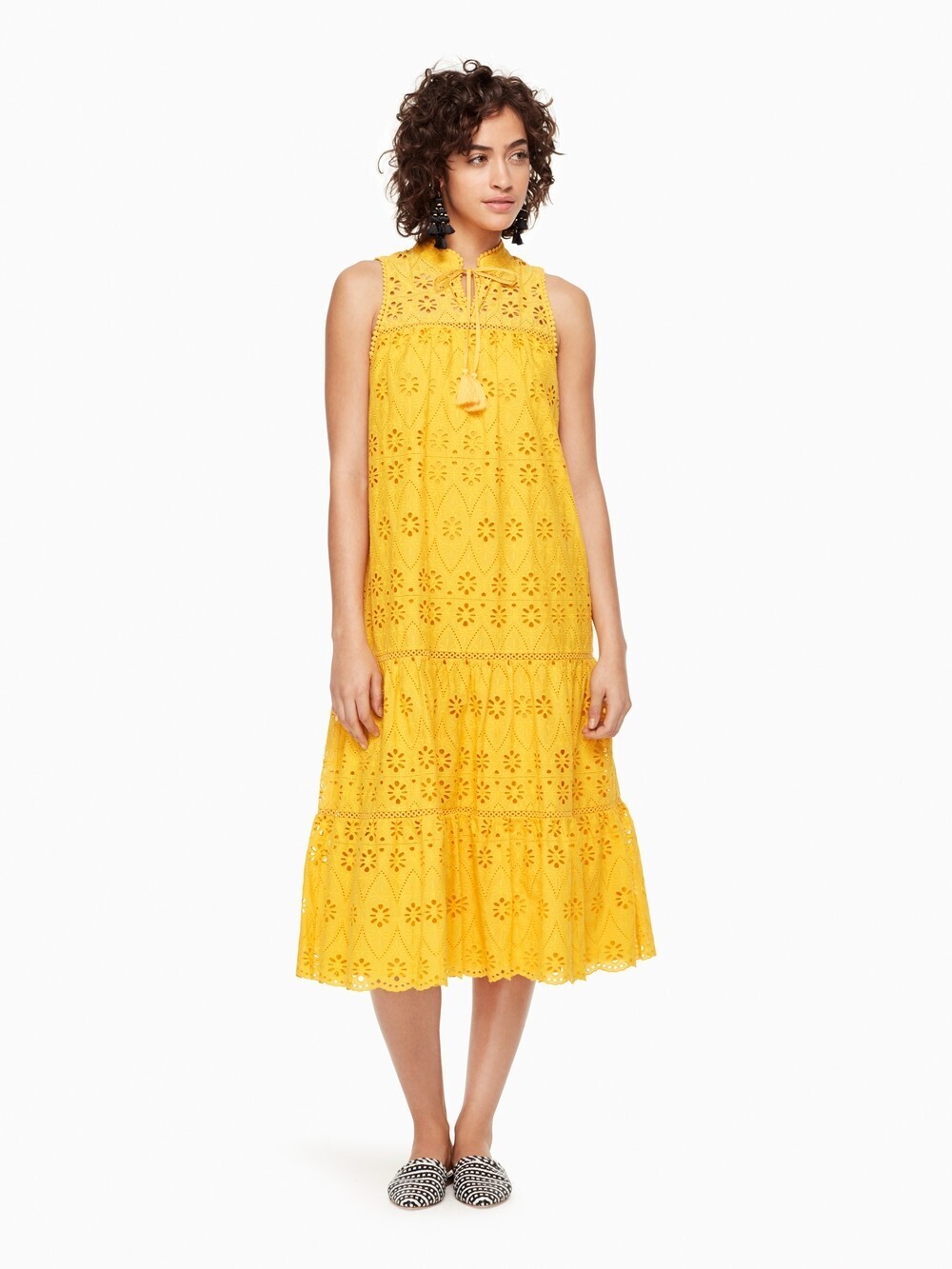 kate spade new york SPICE THINGS UP EYELET PATIO DRESS