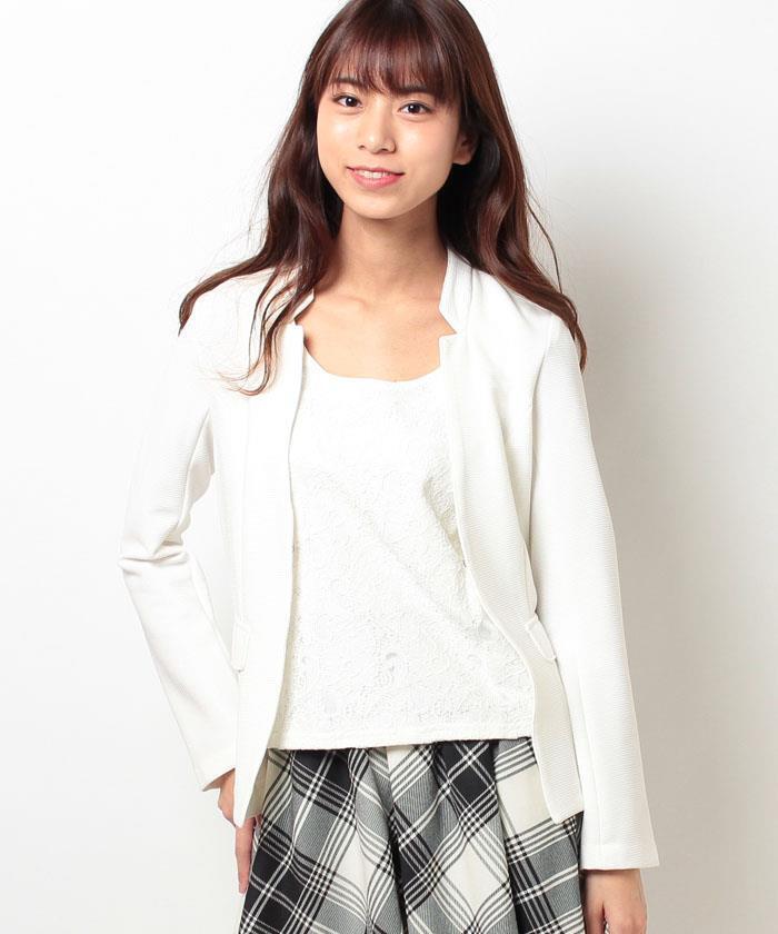 CECIL McBEE レースタンク付きジャケット