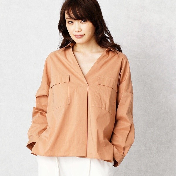 BUONA GIORNATA タイプライターサイドスリット入りシャツ