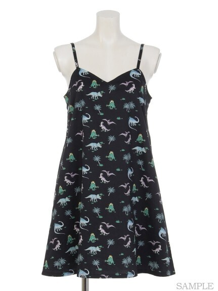 Candy Stripper RAGE DINOSAURS CAMISOLE ONE-PIECE