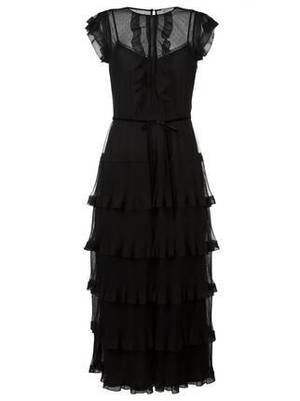 RED VALENTINO フリルチュール パーティードレス