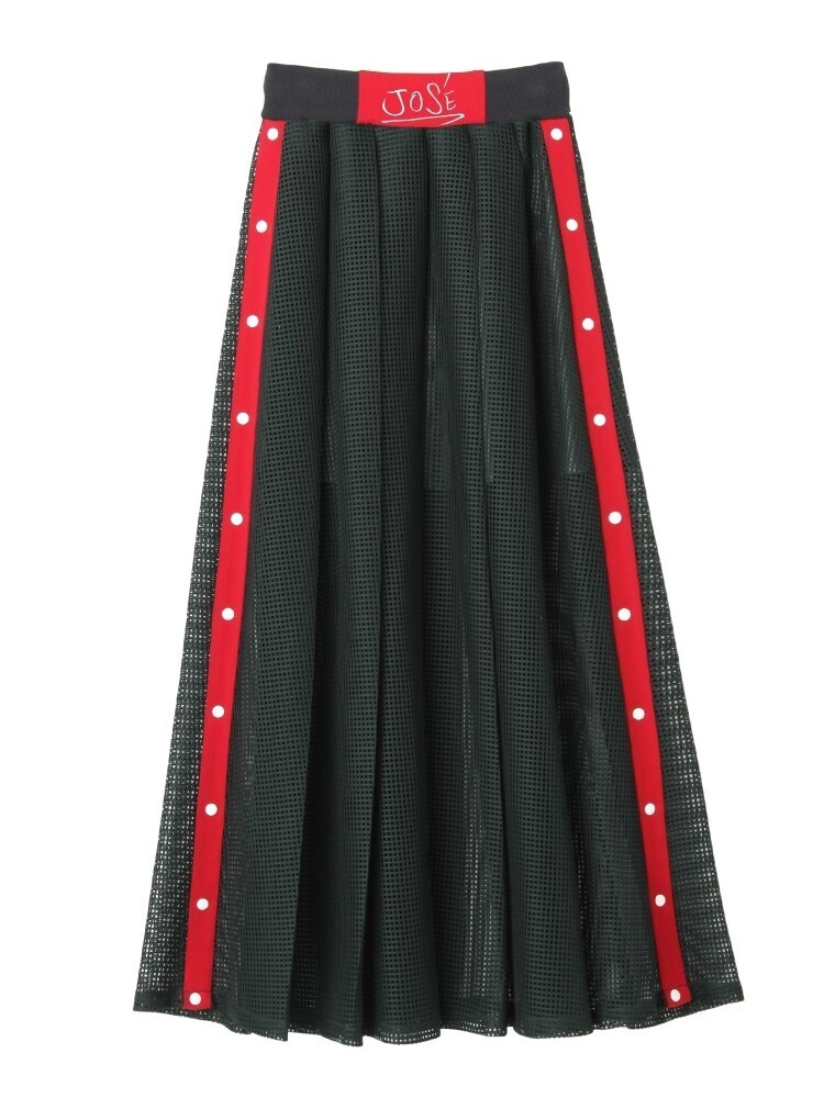 PAMEO POSE JOSE POPPER SIDE FISHNET SKIRT