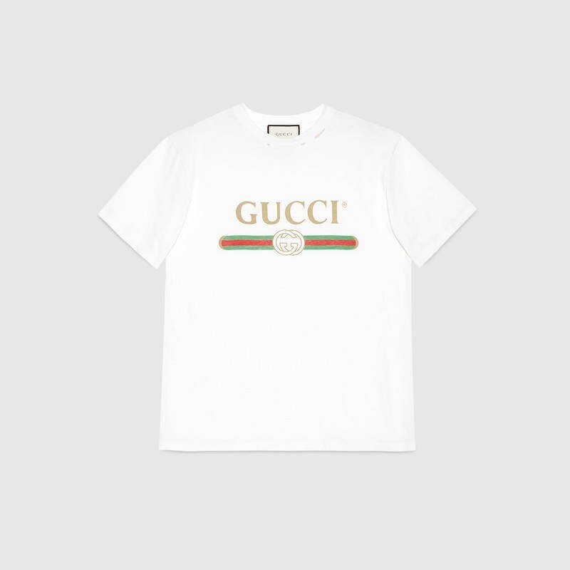 GUCCI プリント コットン Tシャツ