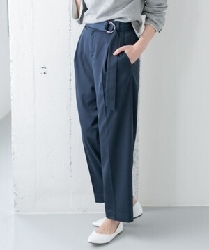 URBAN RESEARCH ROSSO リングベルトハイウエストタックパンツ