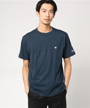 Champion ワンポイントクルーネックTシャツ