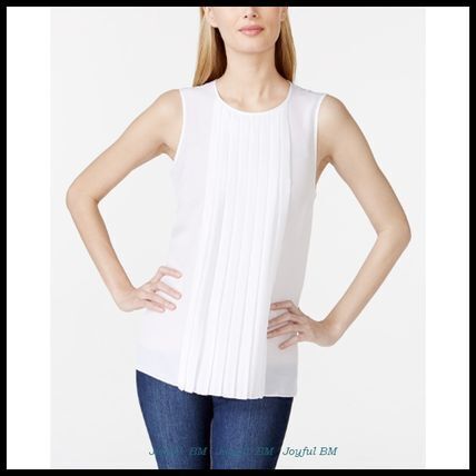 MICHAEL MICHAEL KORS Sleeveless Pleated Top