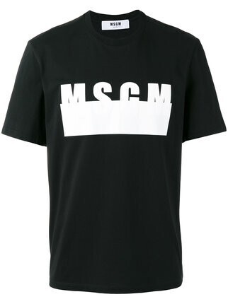 MSGM ロゴプリントTシャツ