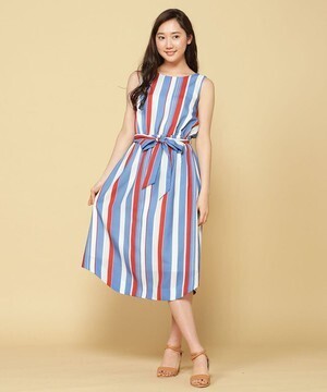 And Couture マルチストライプワンピース