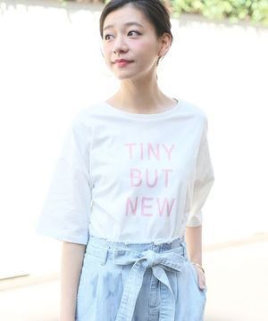 LOWRYS FARM カラフルロゴプリントTシャツ