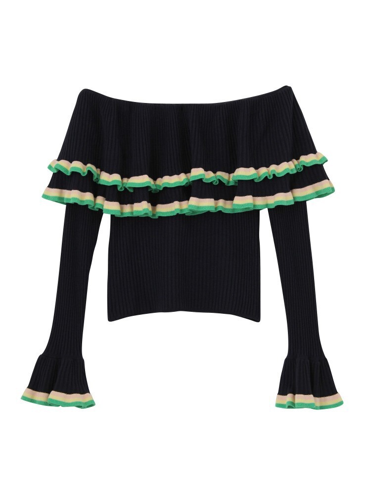PAMEO POSE CARMEN KNIT TOP