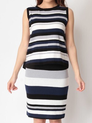 CECIL McBEE ボーダーニットセットアップ