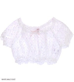 Katie CONFETTI CUTIE puff blouse