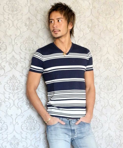 JETSET SOLO PLUS ランダムボーダーＴシャツ
