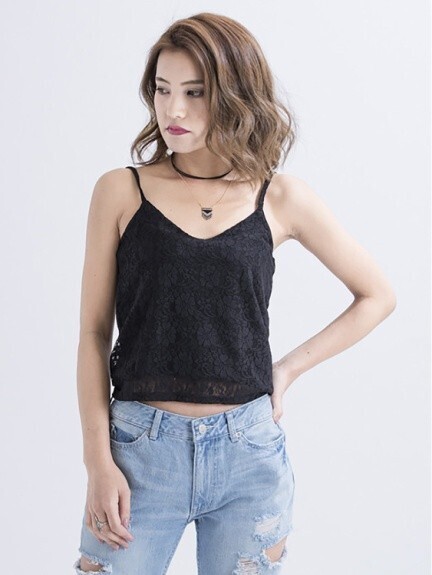 BACKS レースビスチェ