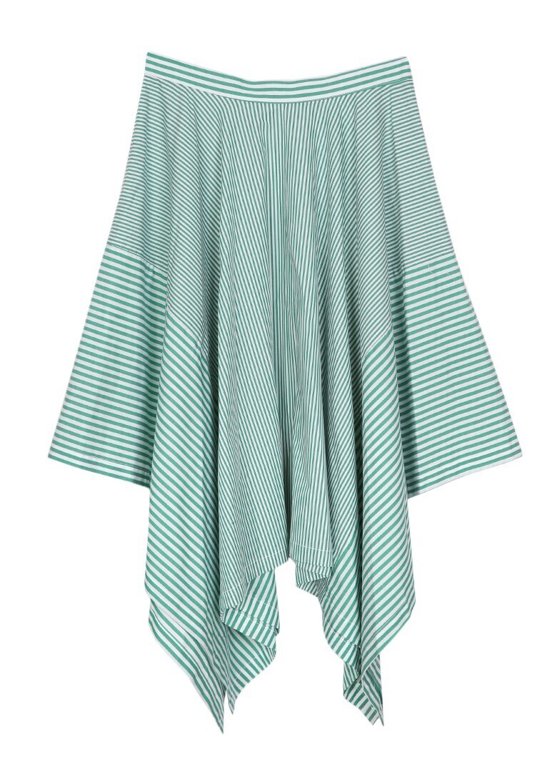 AMERI VINTAGE STRIPE HEM SKIRT