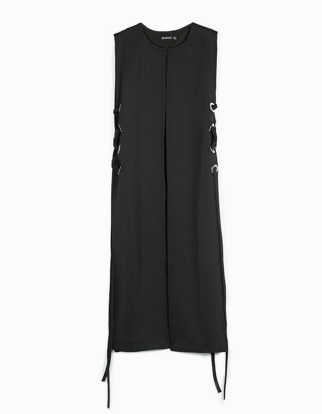 Stradivarius Neoprene and eyelet waistcoat