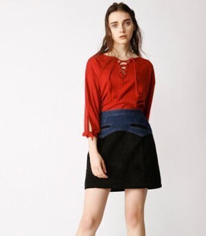 moussy WESTERN FAUX SUEDE スカート