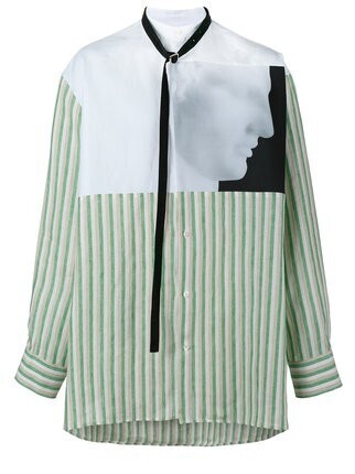 RAF SIMONS Ermes ストライプ柄 シャツ