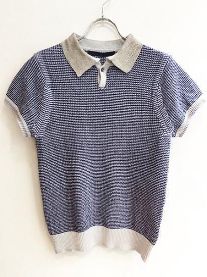 NAVY.WO ラメコットン半袖ニット