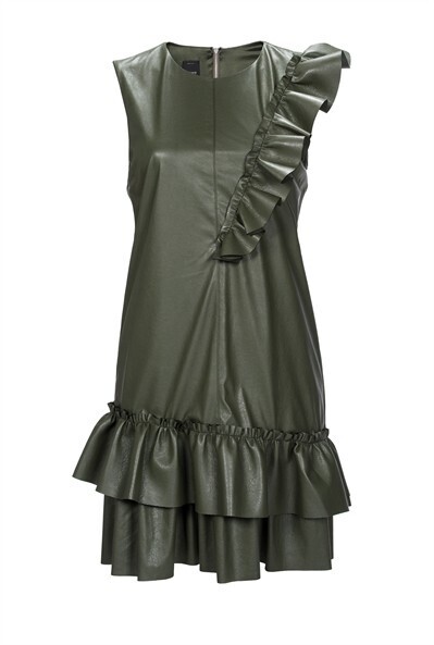 PINKO Faux leather dress