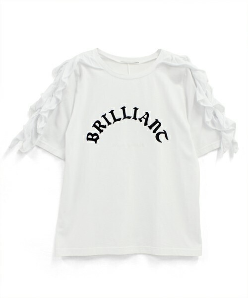 RNA ブリリアントロゴフリルショルダーTシャツ