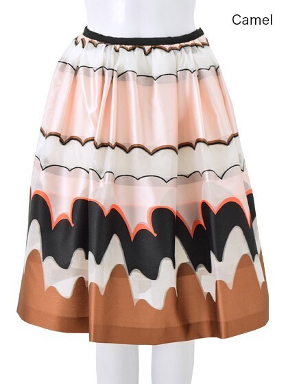 Chesty Jacquard Design Skirt