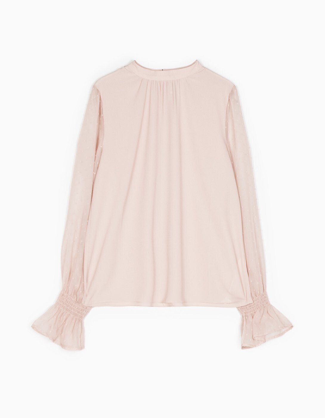 Stradivarius Swiss dot sleeve blouse