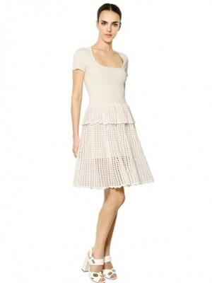 Alexander McQueen アイボリーパーリーアマイド