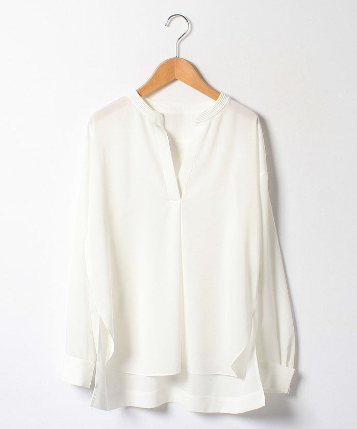 LAUTREAMONT シルキーダブルクレープブラウス