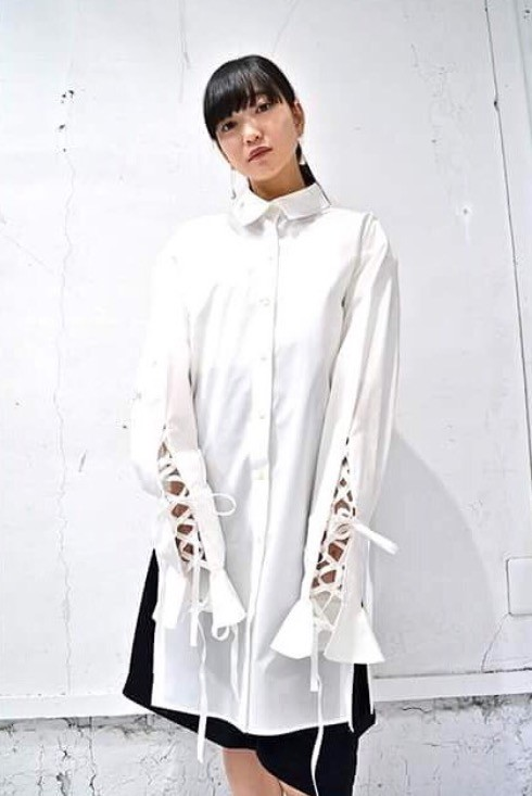 tiit tokyo lace up big shirts