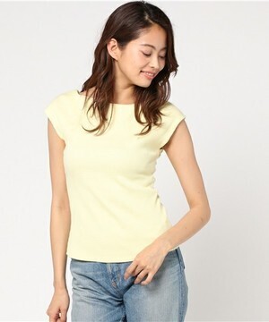LagunaMoon テレコ2wayネックTOPS