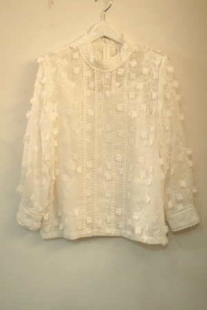 bread n butter 7SB0BNB TOPW099 デコレーションシフォントップス