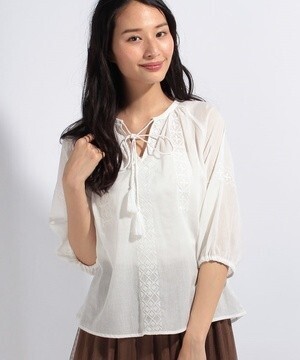 試着のみ】♥木村文乃さん♥ NANO universe ブラウス〘Ssize〙 木村  