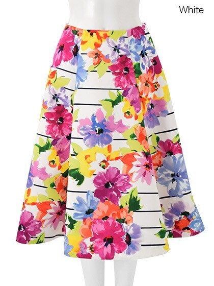 Chesty Flower Border Skirt